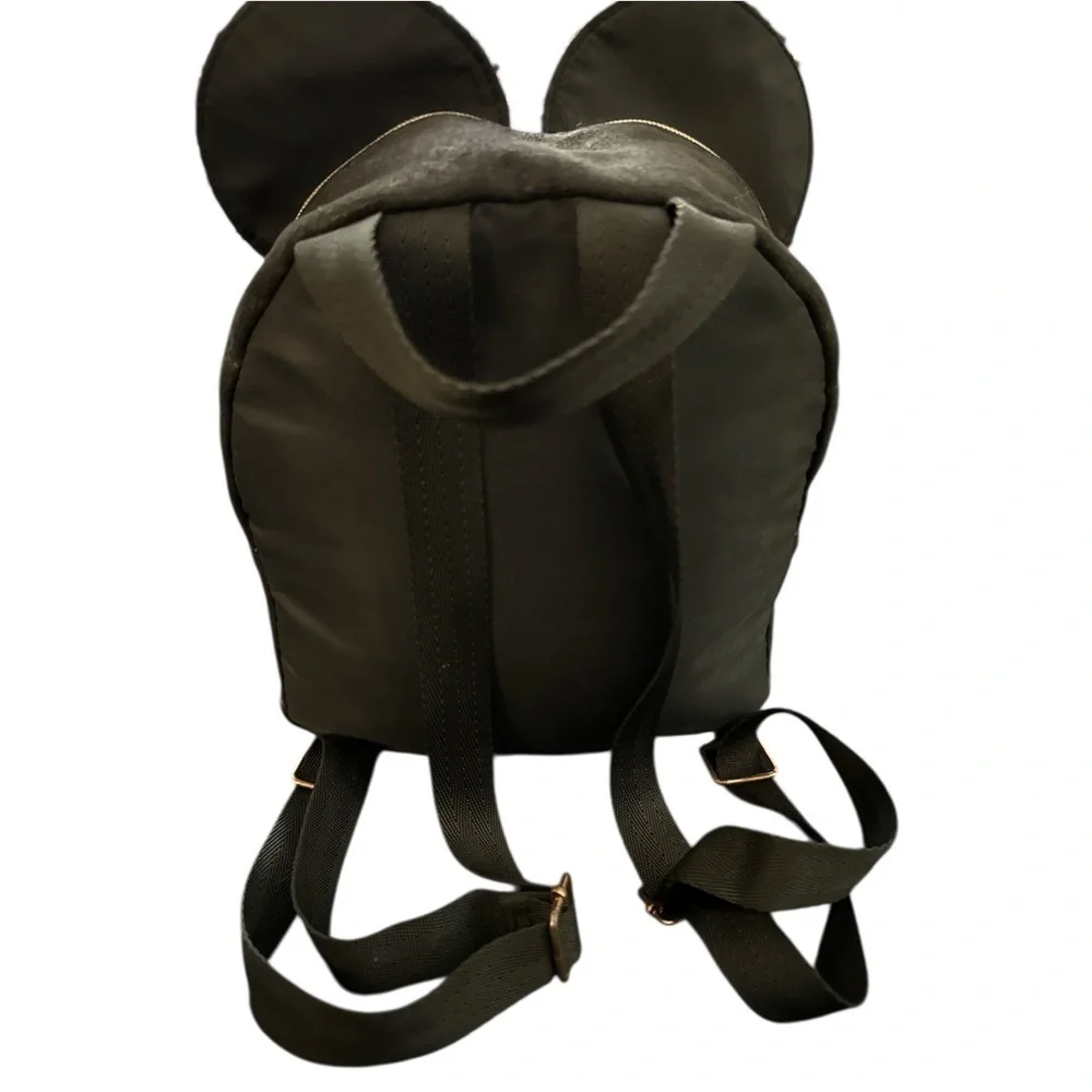 Disney Minnie Mouse Sequin Bow Mini Backpack Black & Rose Gold Little Girl Glam